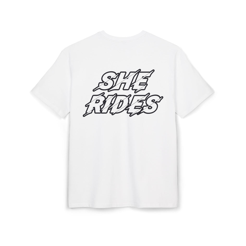 She Rides Oversized T-shirt Zwart&Wit