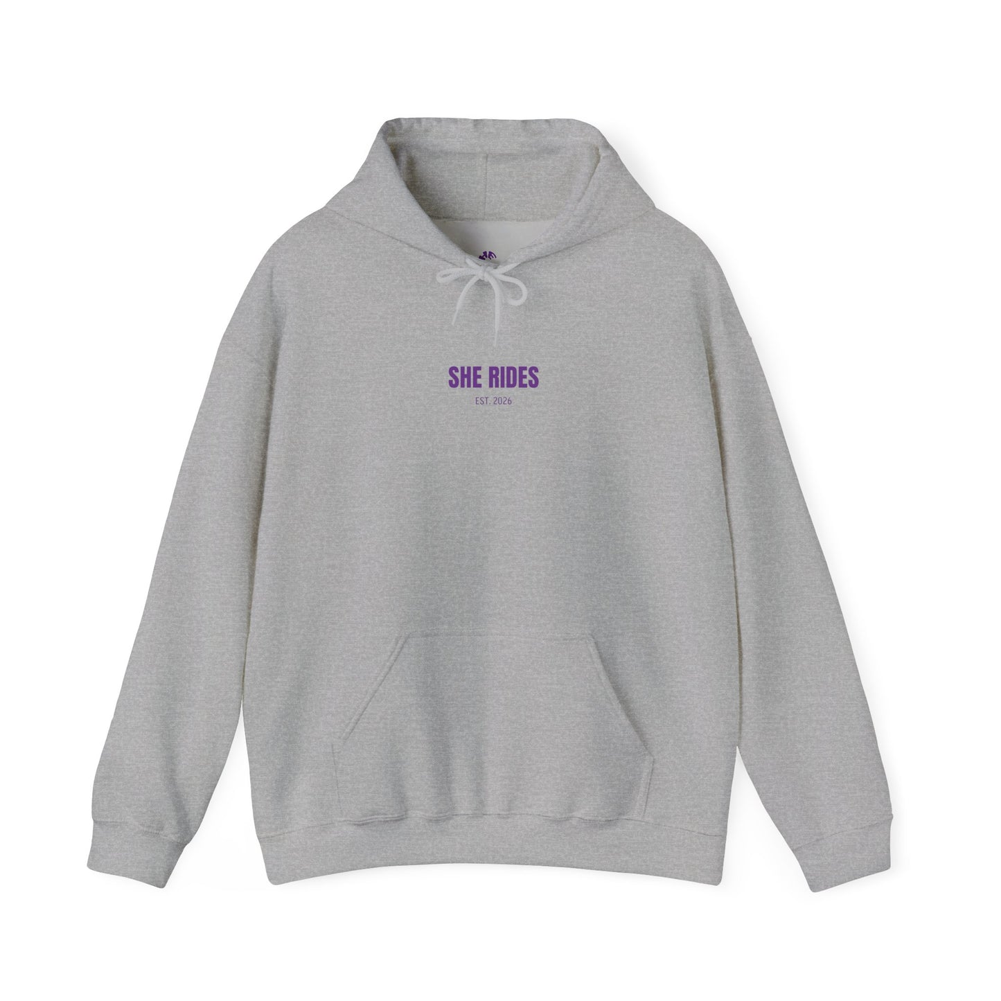 She Rides Basic Hoodie Paars//Bikergirl Hoodie