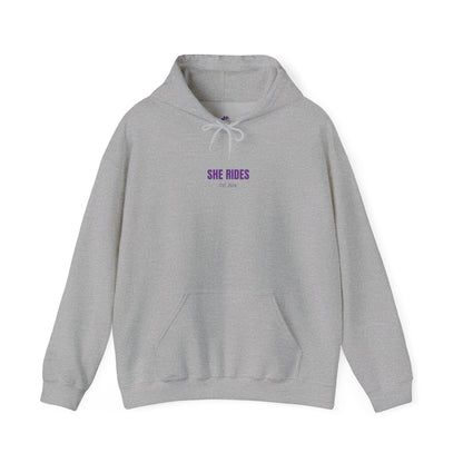 She Rides Basic Hoodie Paars//Bikergirl Hoodie