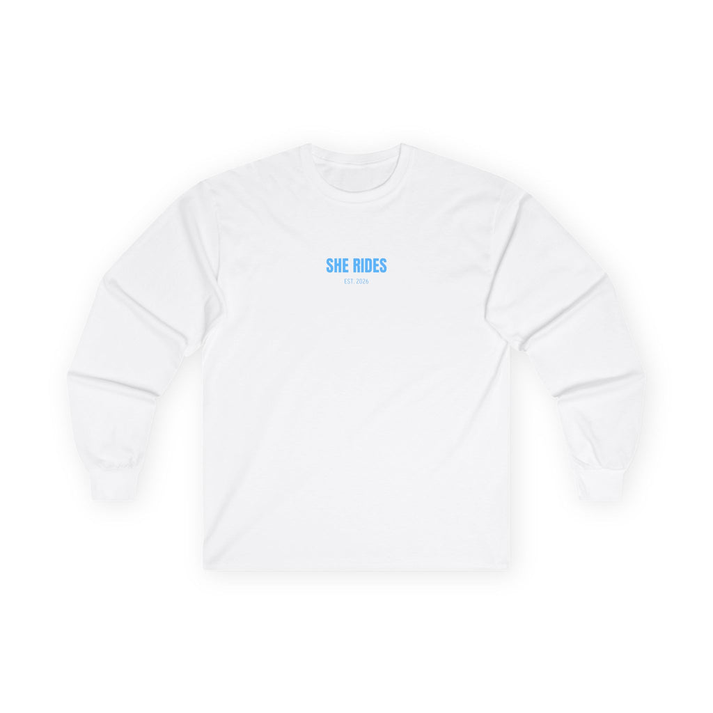 She Rides RideOrDie Long Sleeve Blauw