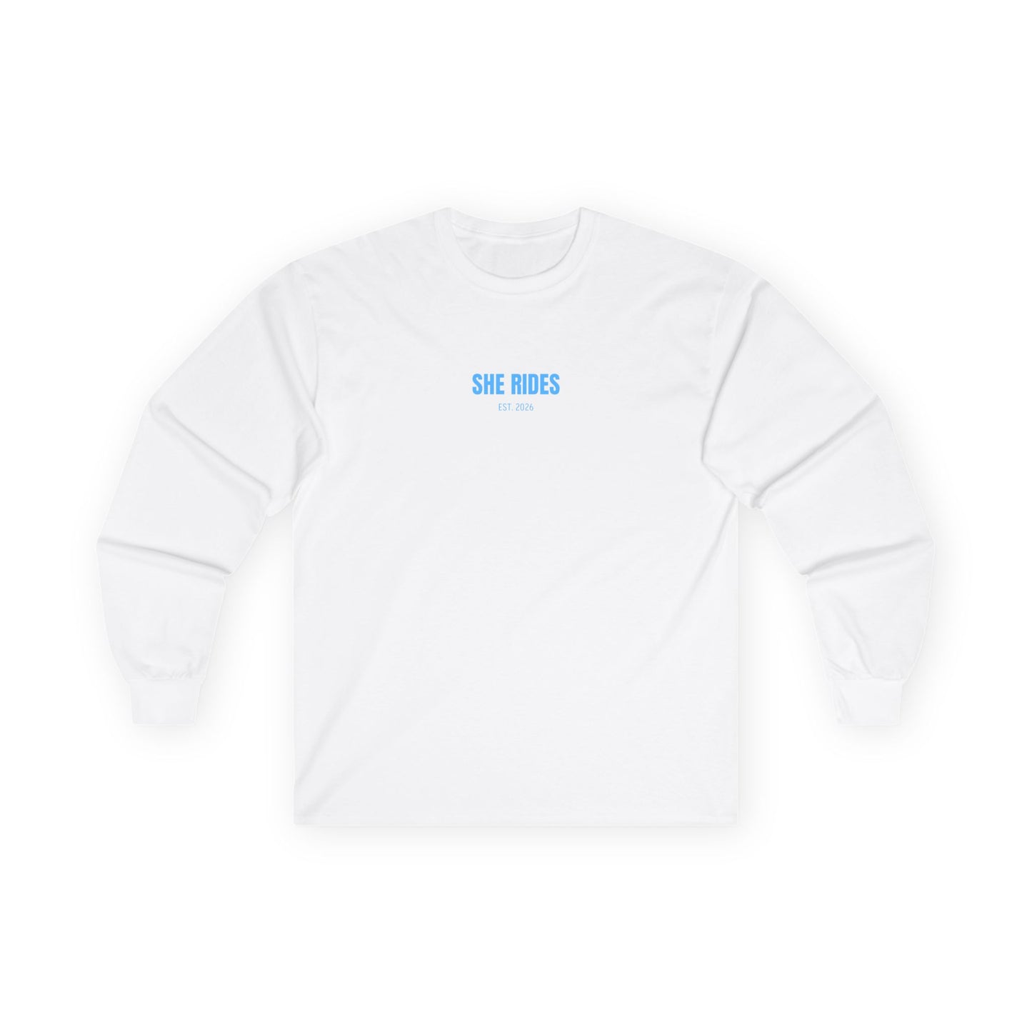 She Rides RideOrDie Long Sleeve Blauw//Bikergirl Long Sleeve