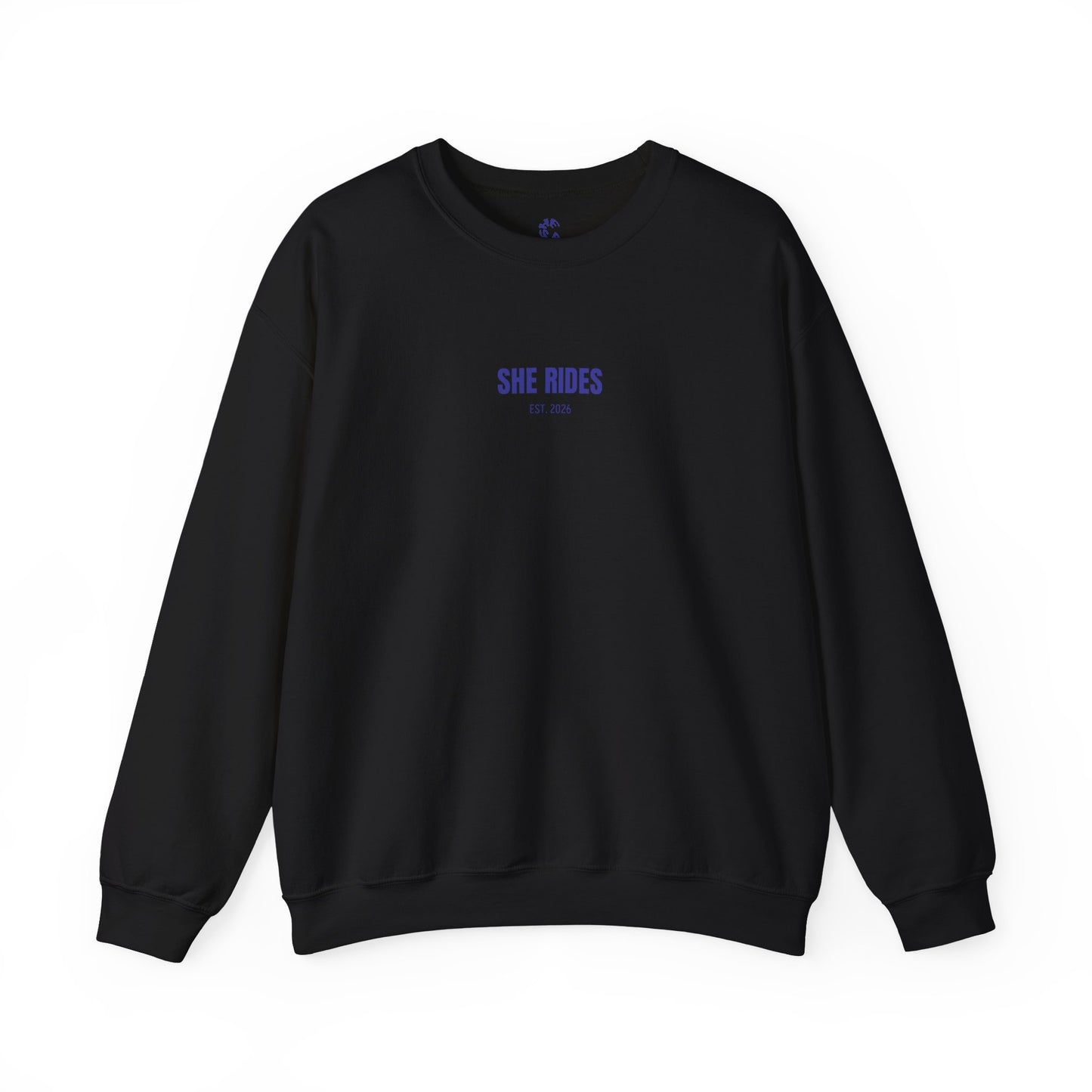 She Rides Basic Sweater Blauw//Bikergirl Sweater