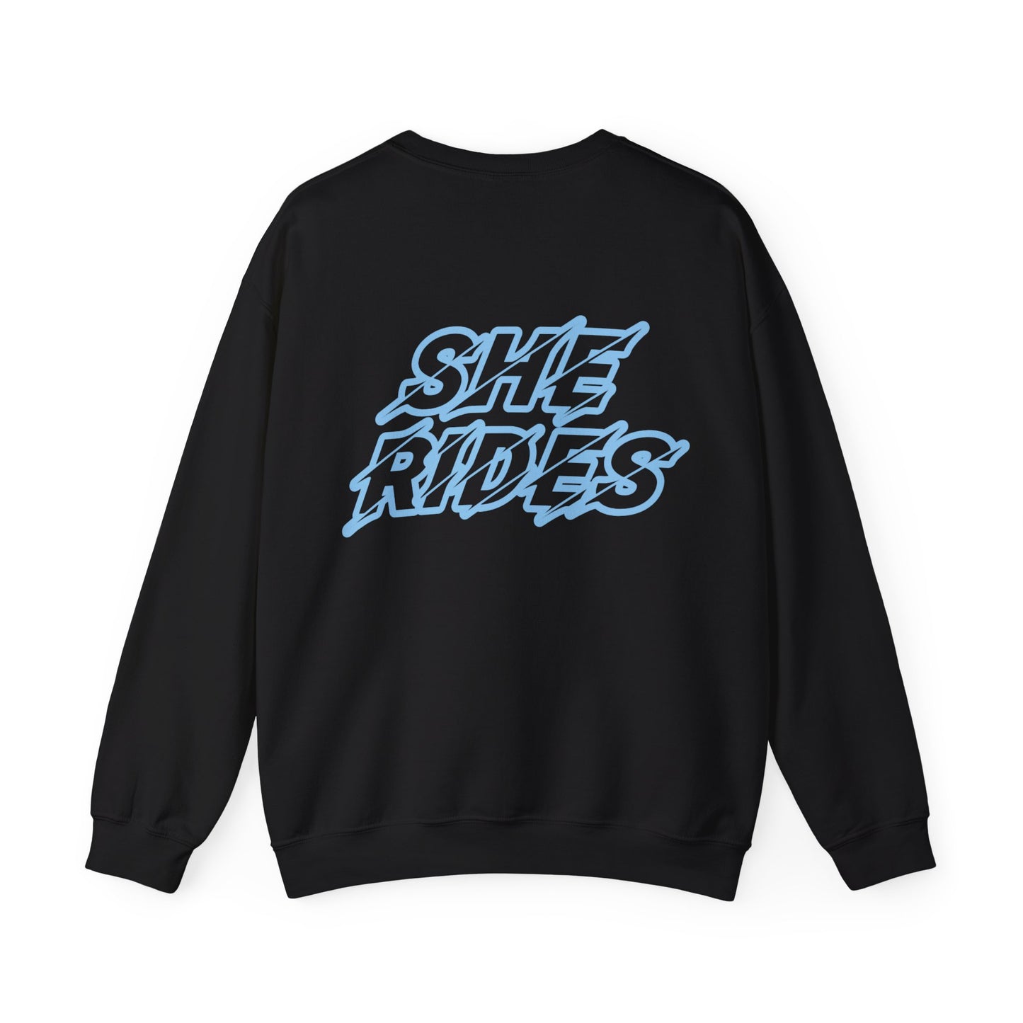 She Rides Original Sweater Blauw//Bikergirl Sweater