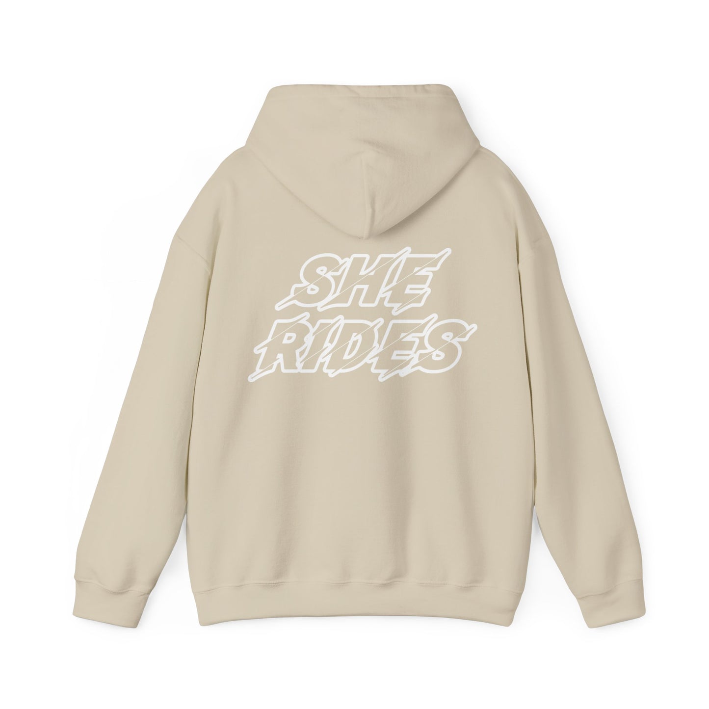 She Rides Original Hoodie Color//Bikergirl Hoodie