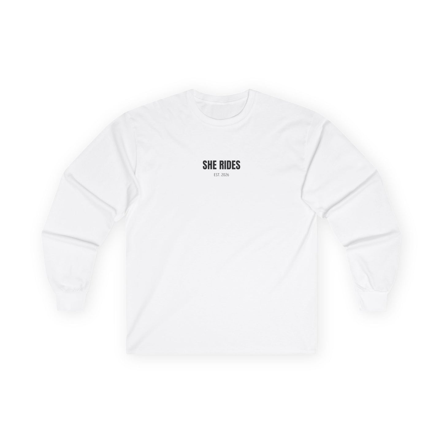 She Rides RideOrDie Long Sleeve//Bikergirl Long Sleeve