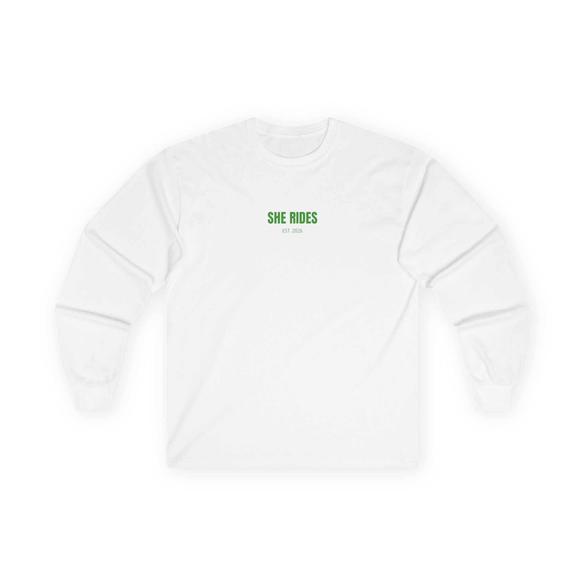 She Rides RideOrDie Long Sleeve Groen