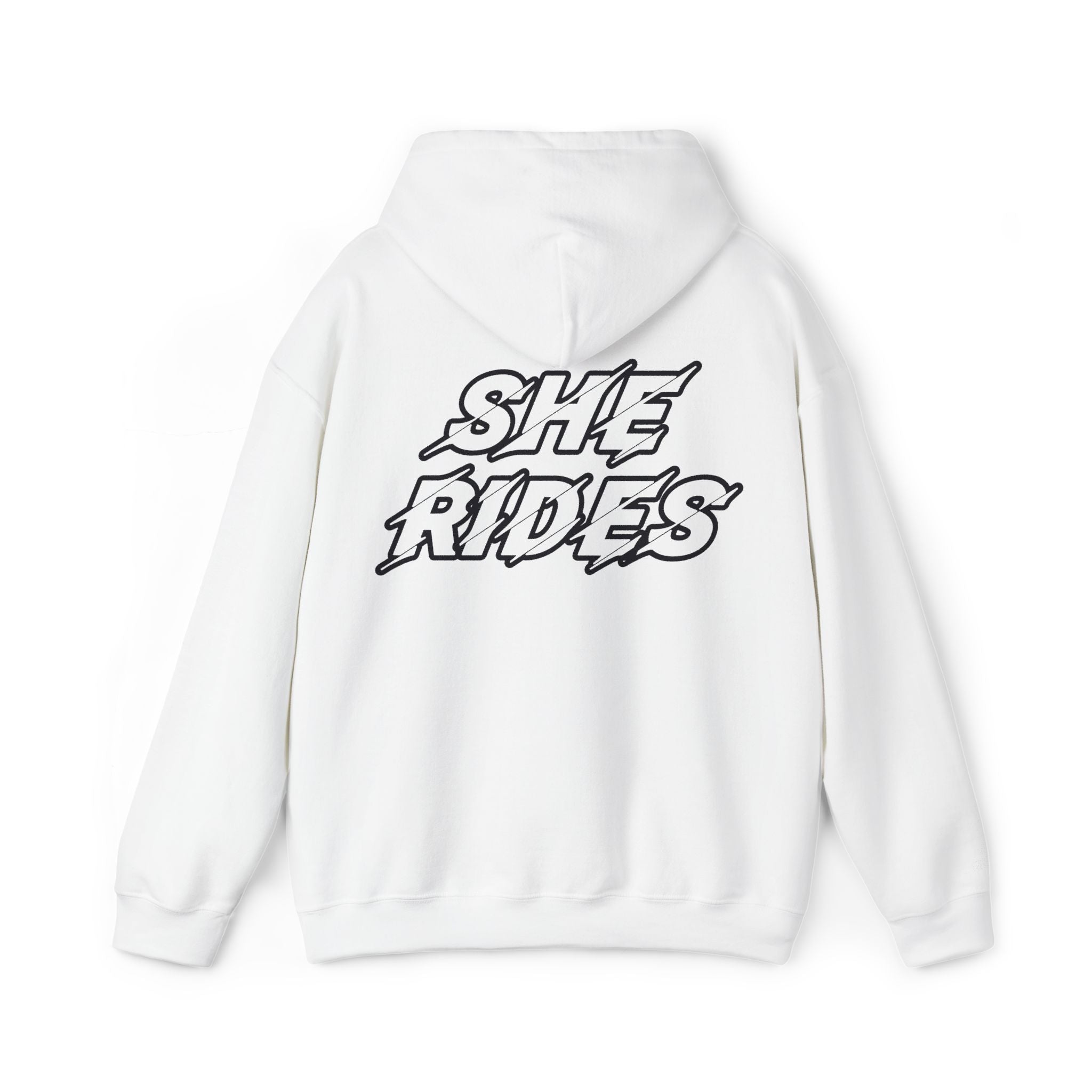 She Rides Original Hoodie Zwart&Wit
