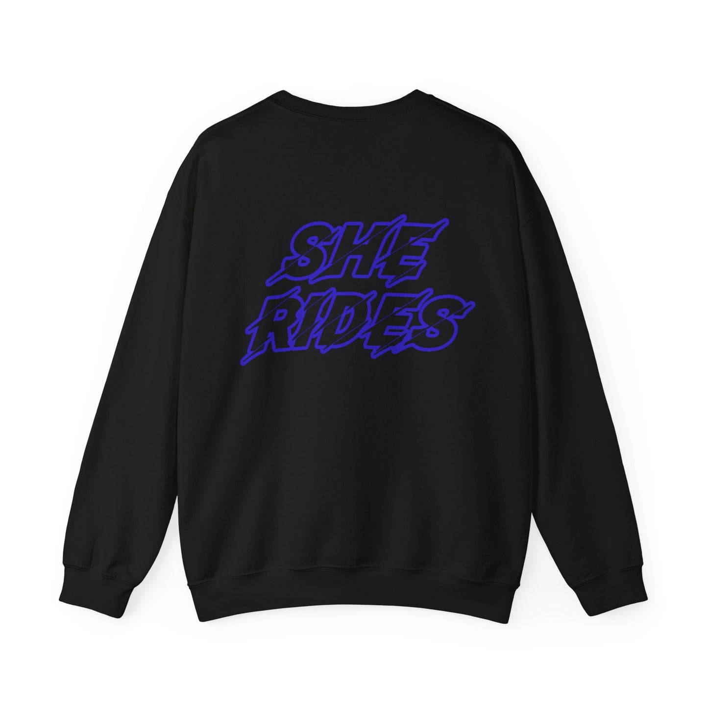 She Rides Original Sweater Blauw//Bikergirl Sweater