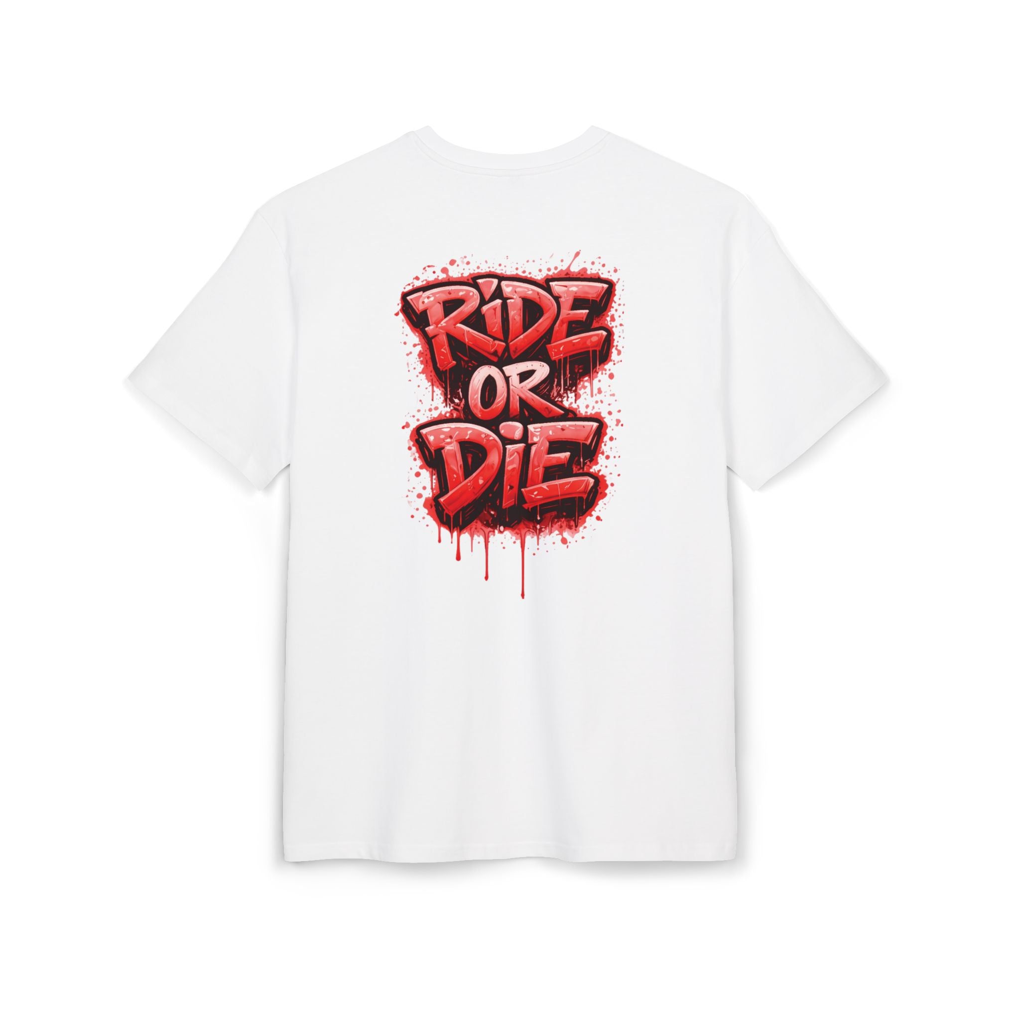 She Rides RideOrDie Oversized T-shirt Rood