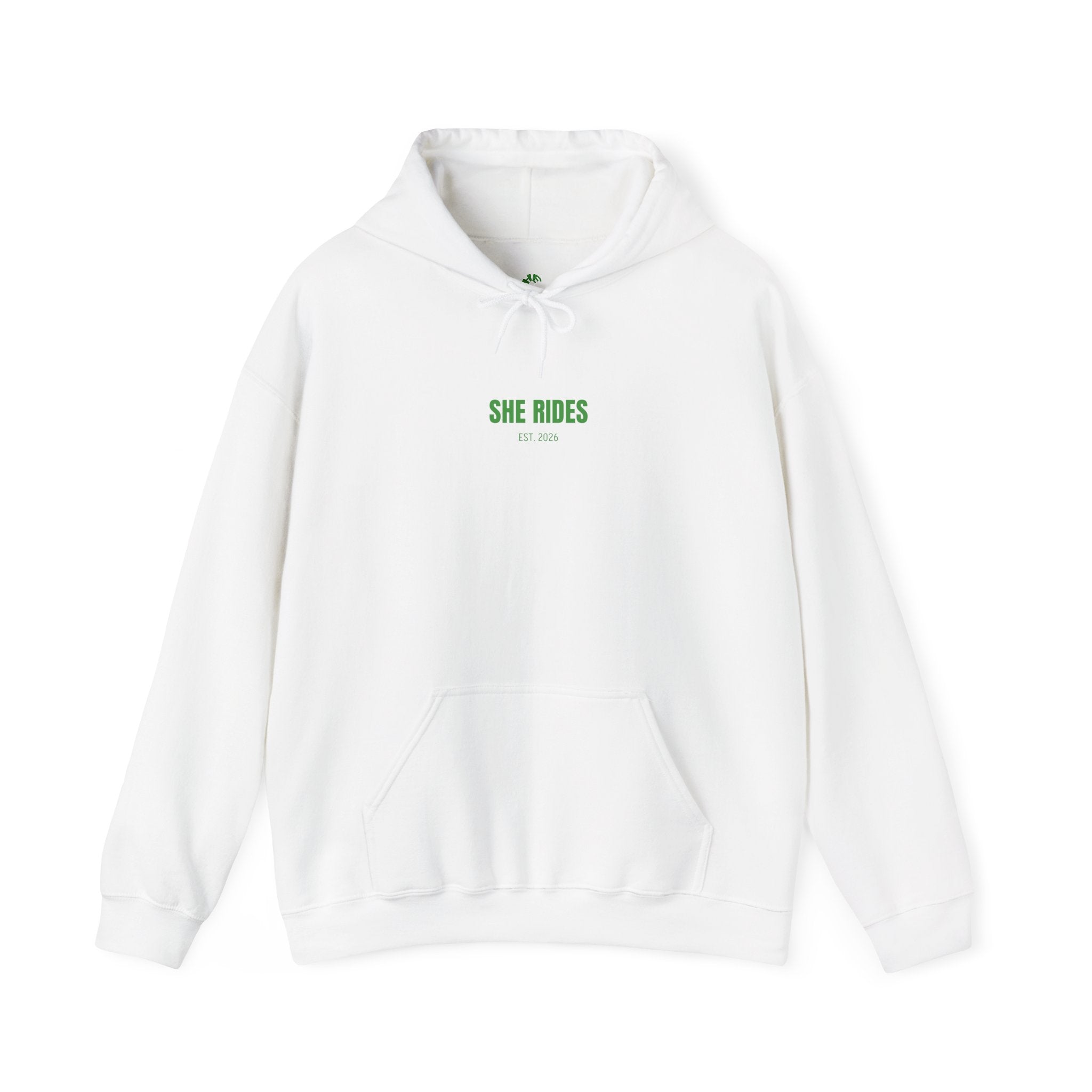 She Rides Basic Hoodie Groen