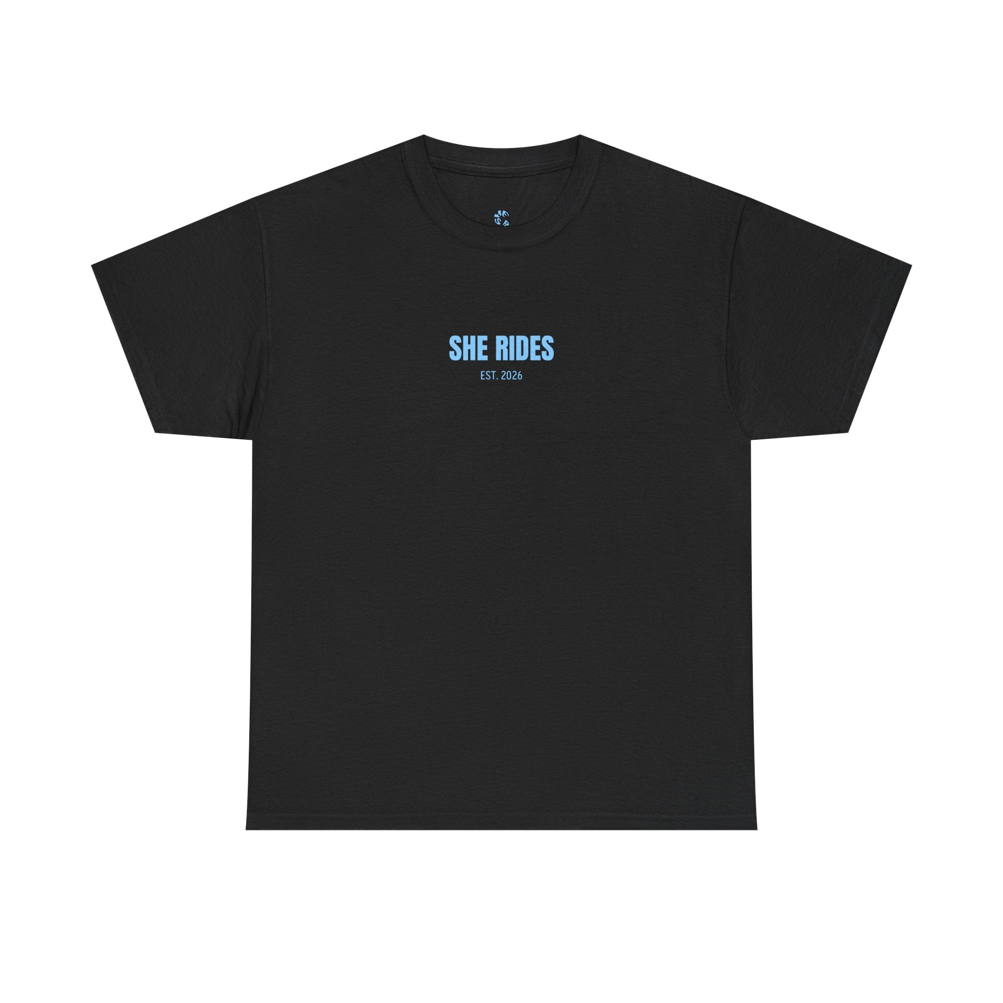 She Rides Basic T-shirt Blauw