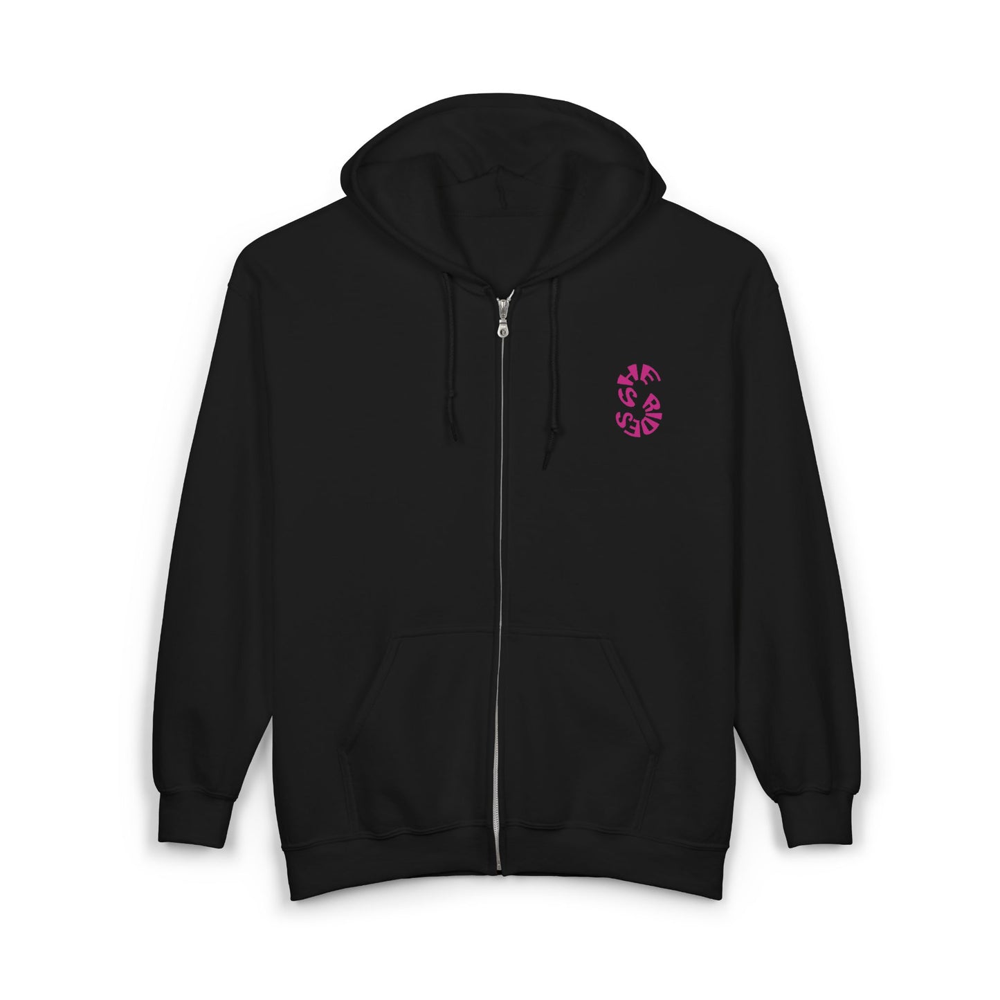 She Rides Vest Roze//Bikergirl Zip Hoodie