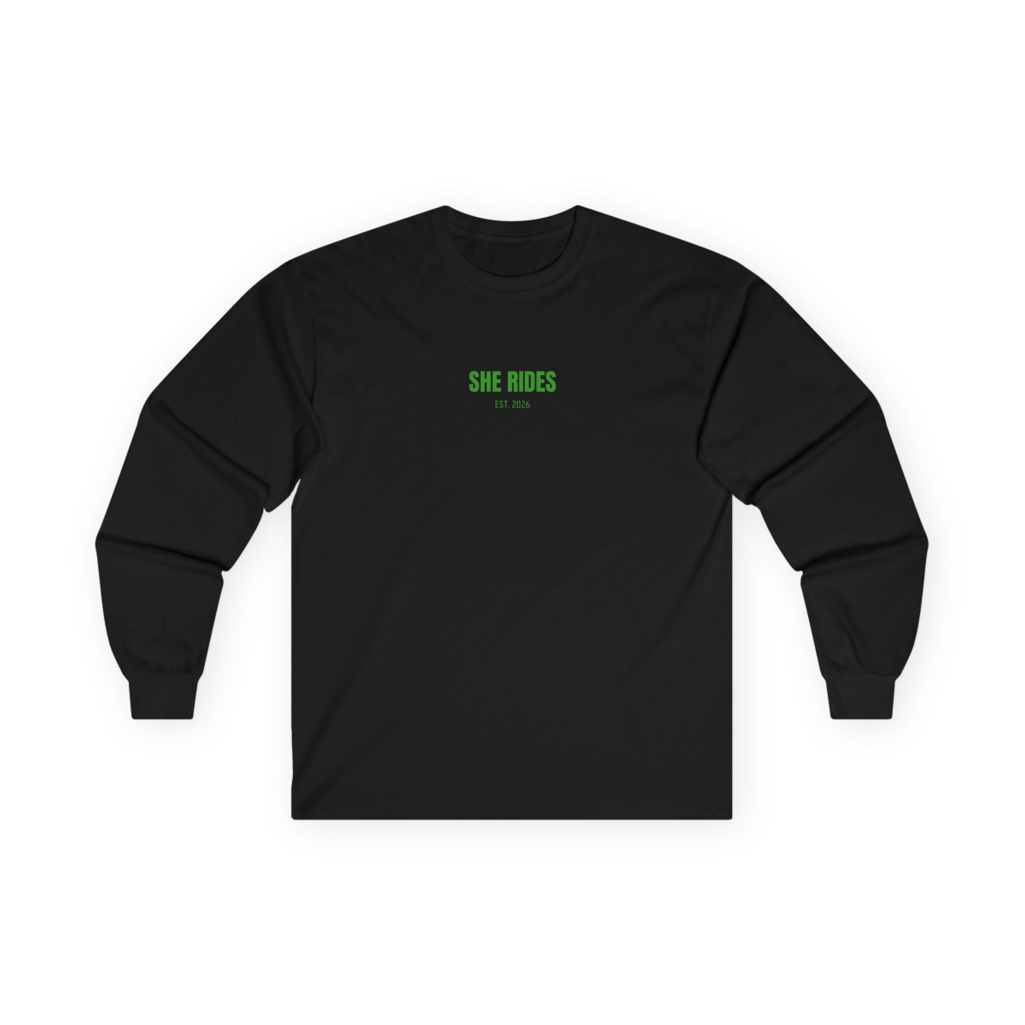She Rides Basic Long Sleeve Groen