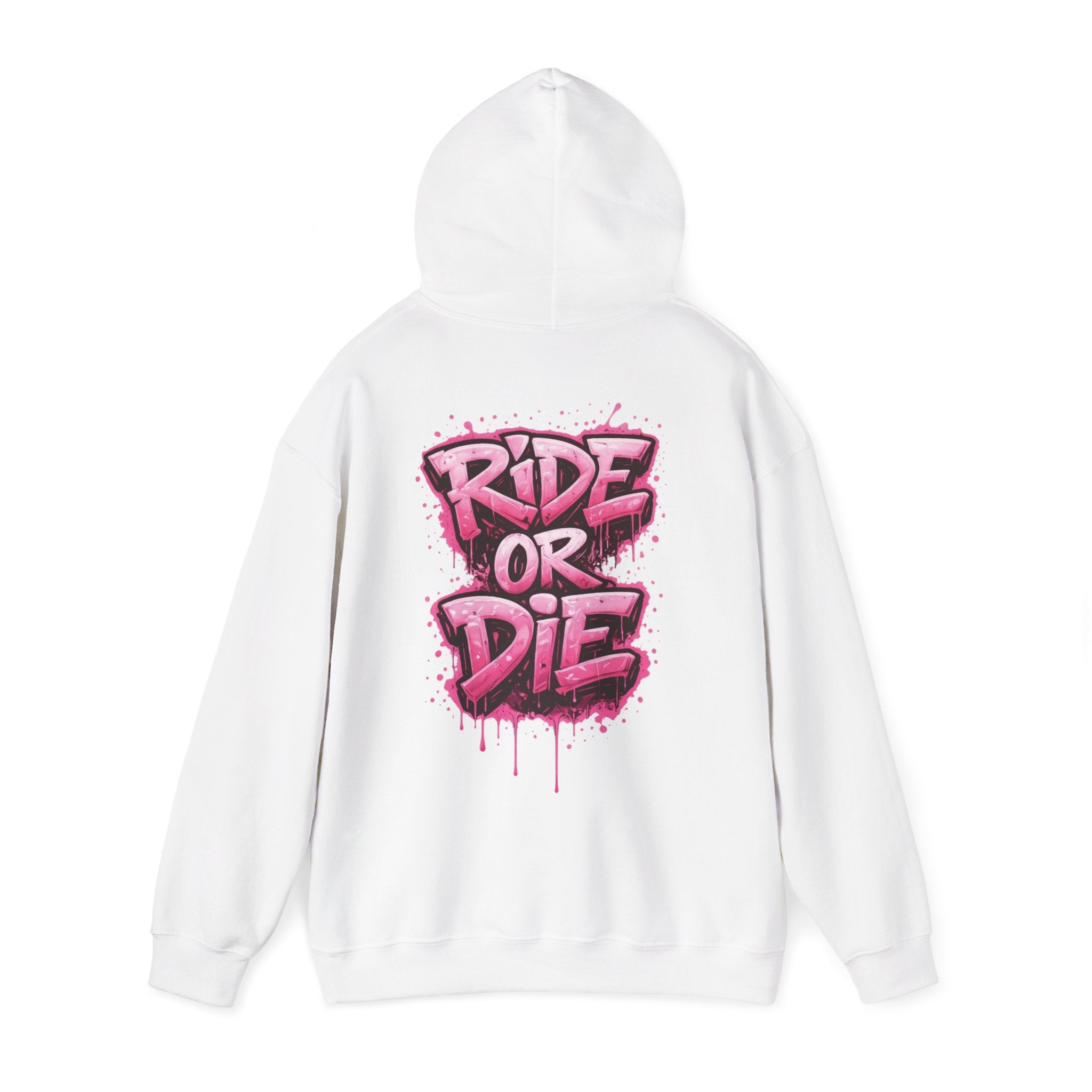 She Rides RideOrDie Hoodie Roze