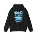 She Rides RideOrDie Hoodie Blauw