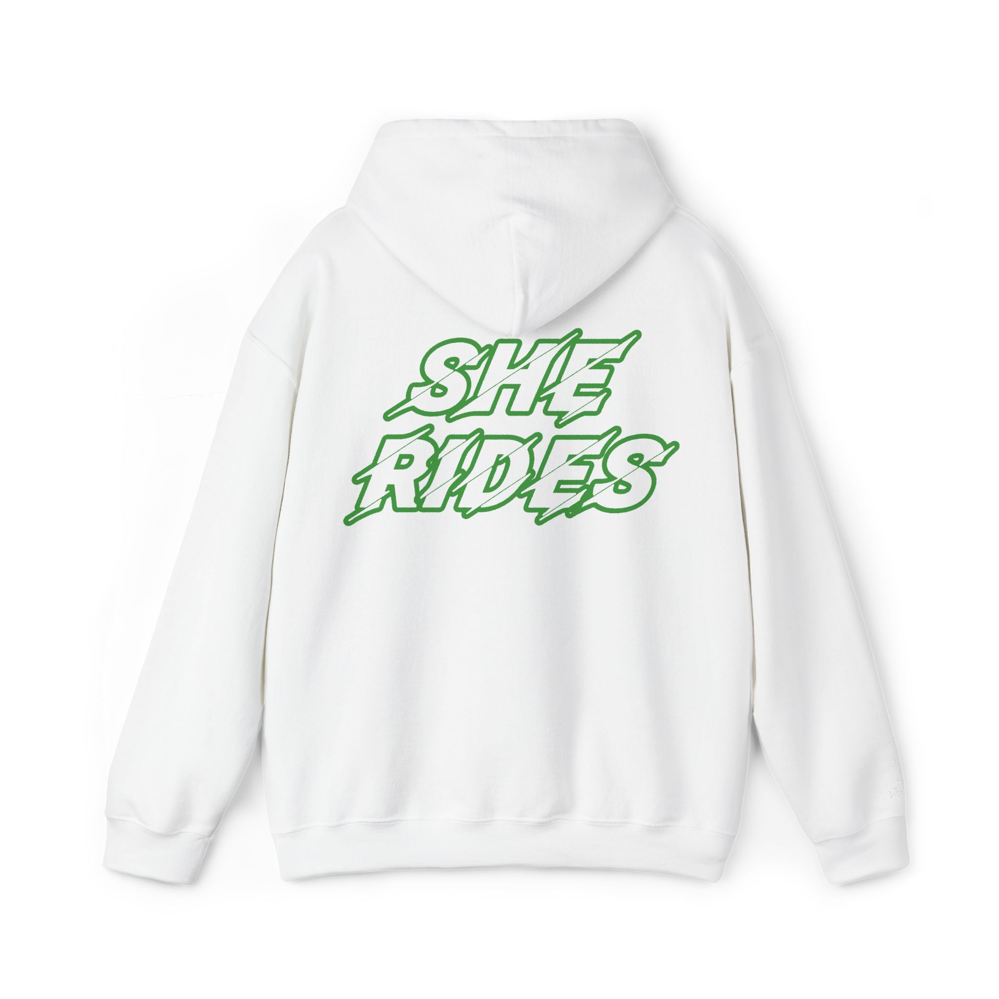 She Rides Original Hoodie Groen