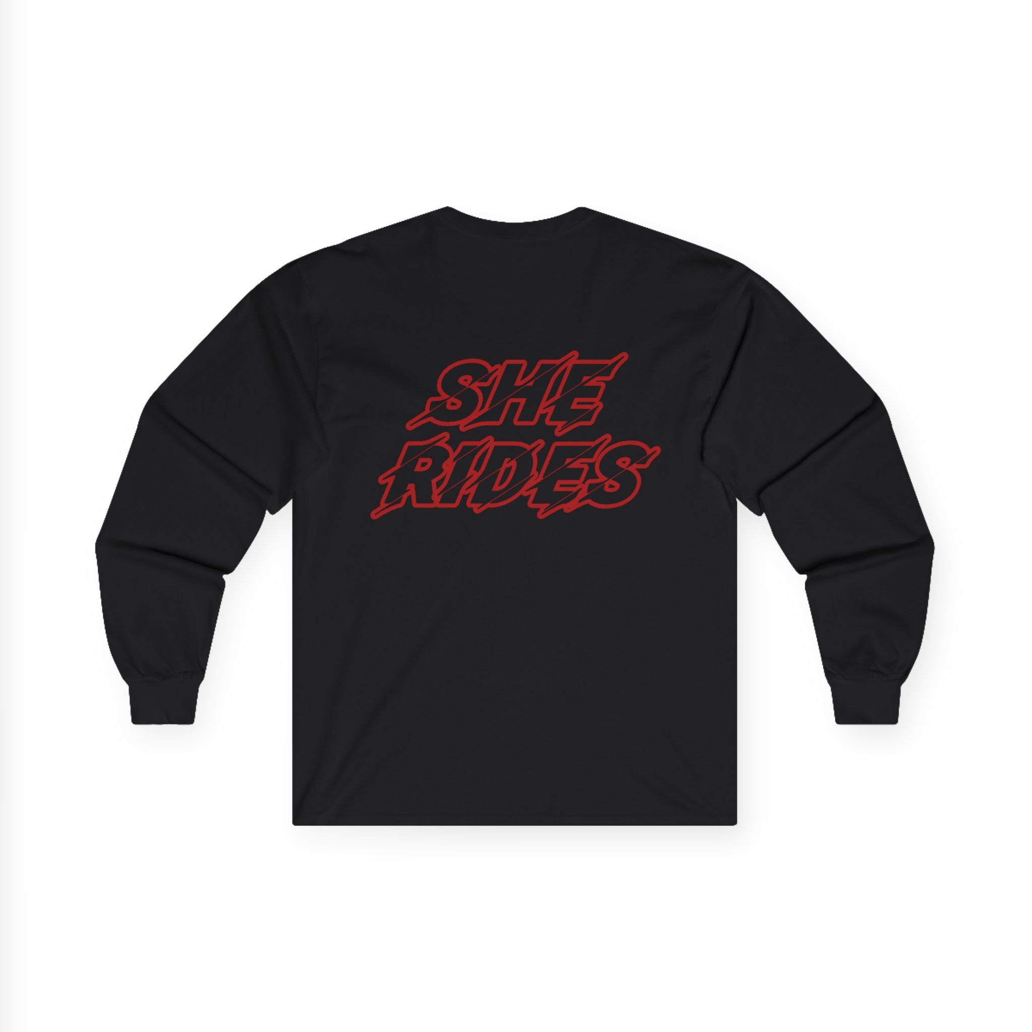 She Rides Long Sleeve Rood