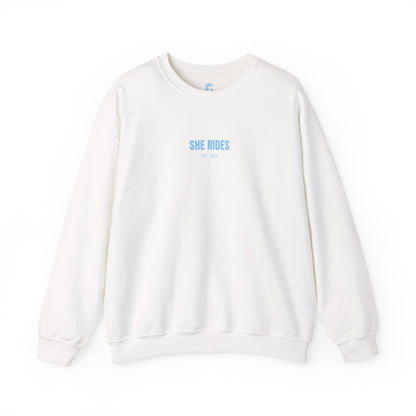 She Rides RideOrDie Sweater Blauw//Bikergirl Sweater