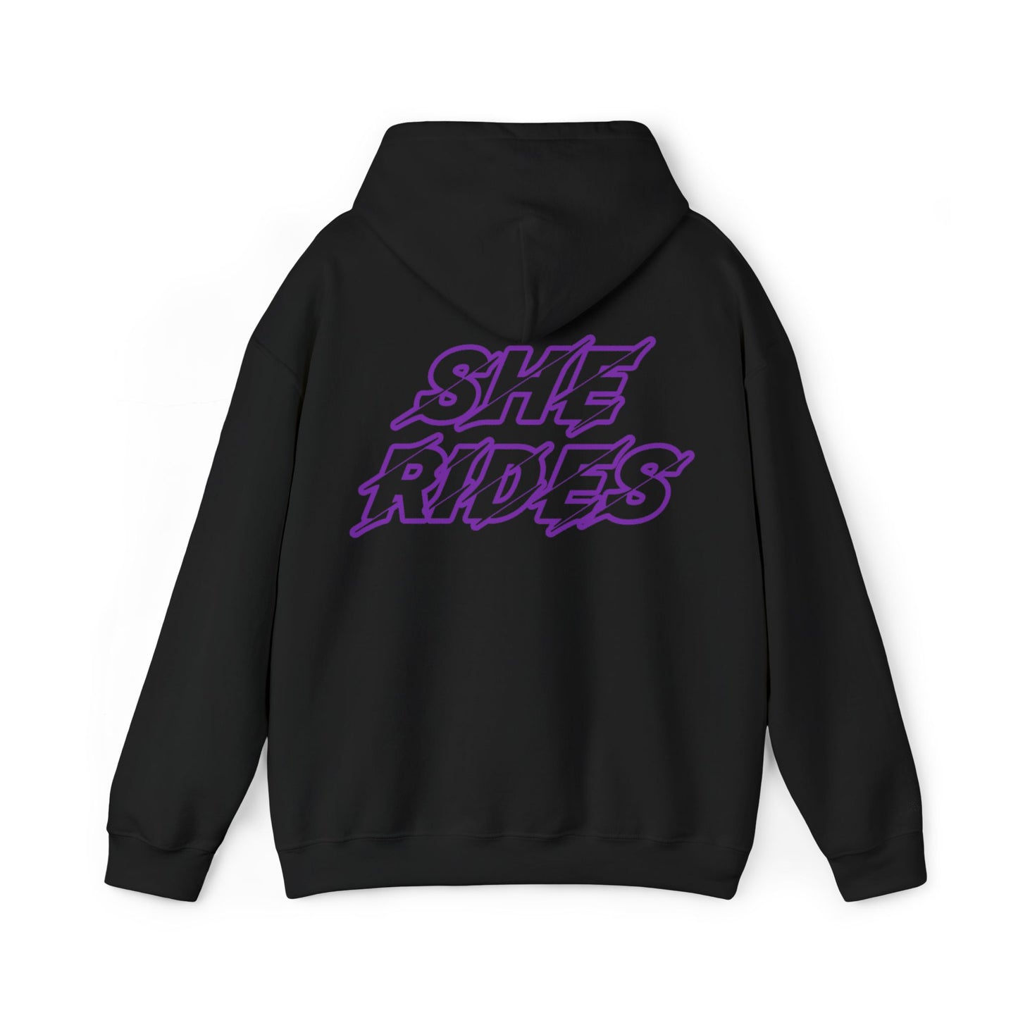She Rides Original Hoodie Paars//Bikergirl Hoodie