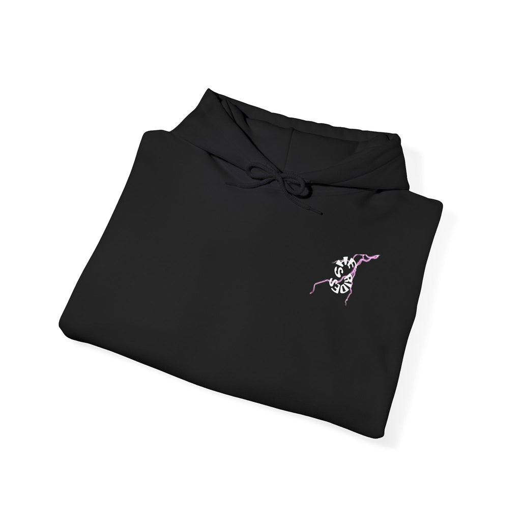 She Rides "try to keep up!" Lightning Hoodie Roze