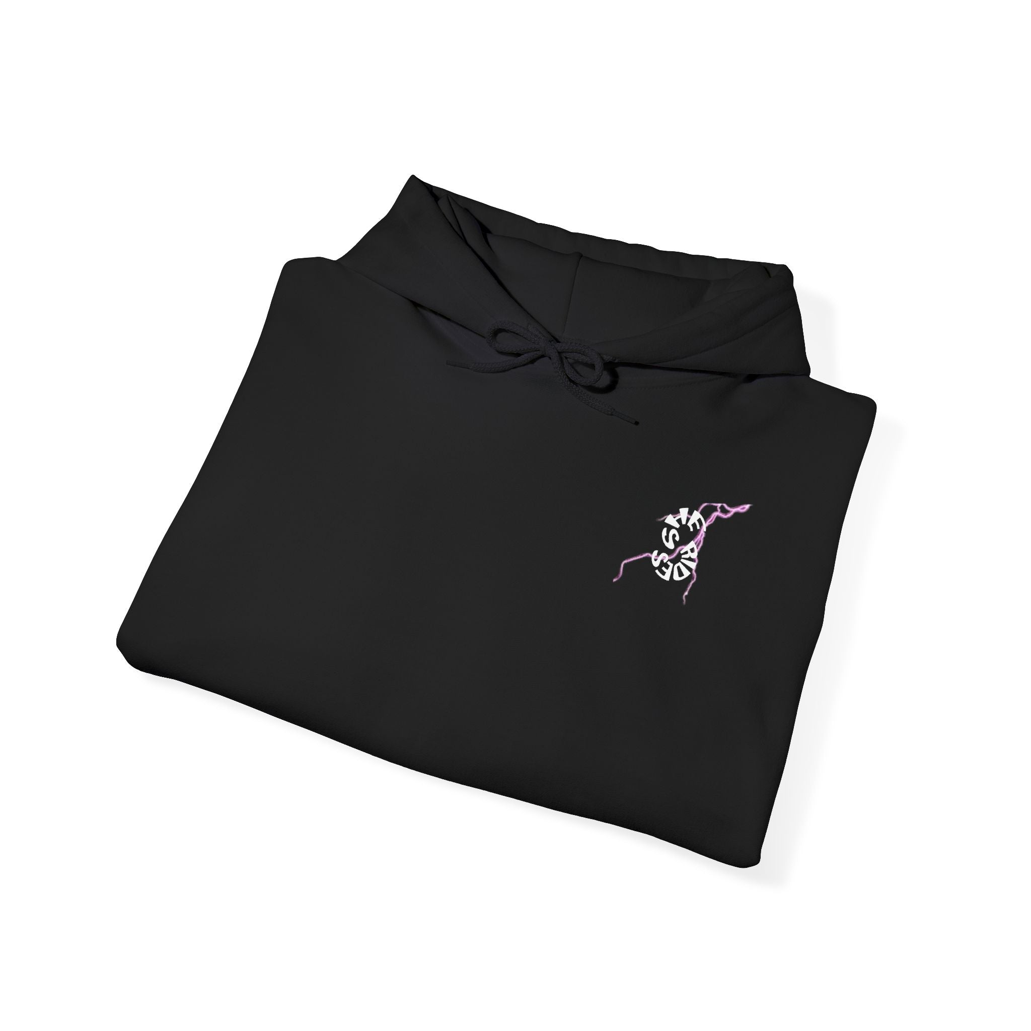 She Rides "try to keep up!" Lightning Hoodie Roze