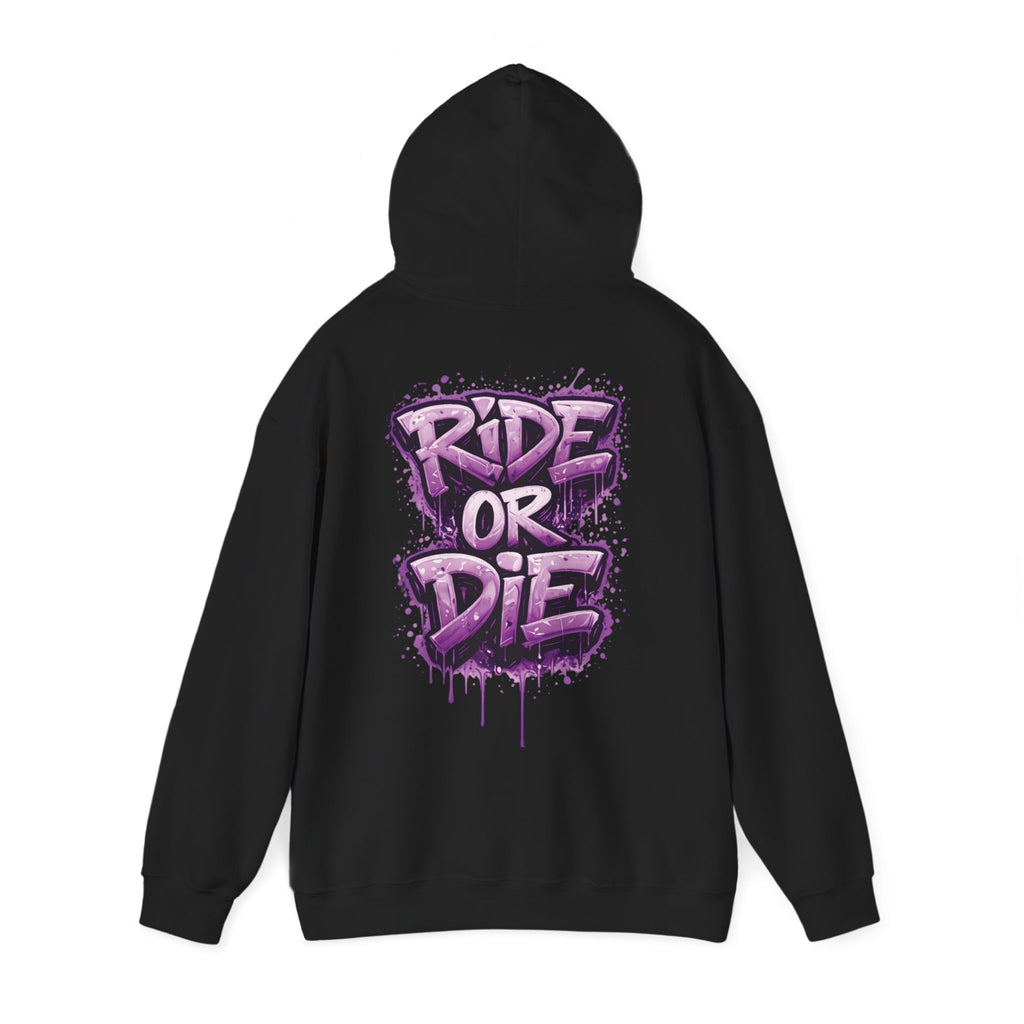 She Rides RideOrDie Hoodie Paars