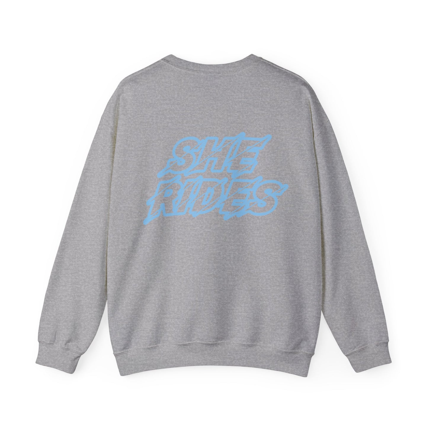 She Rides Original Sweater Blauw//Bikergirl Sweater