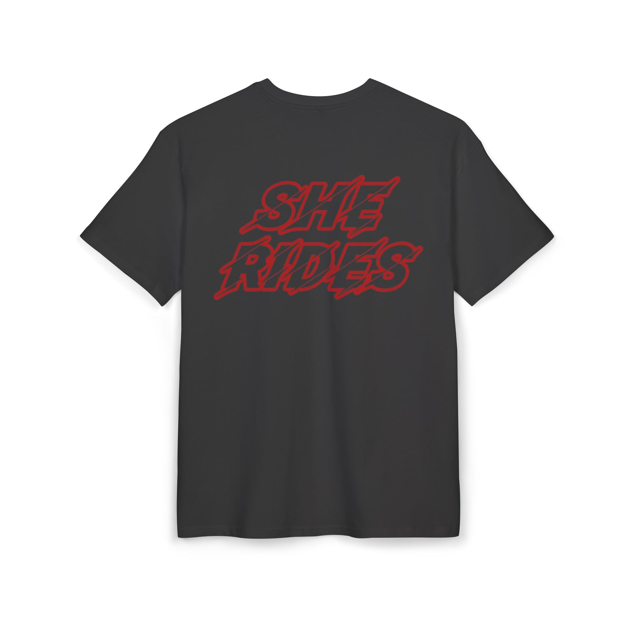 She Rides Oversized T-shirt Rood