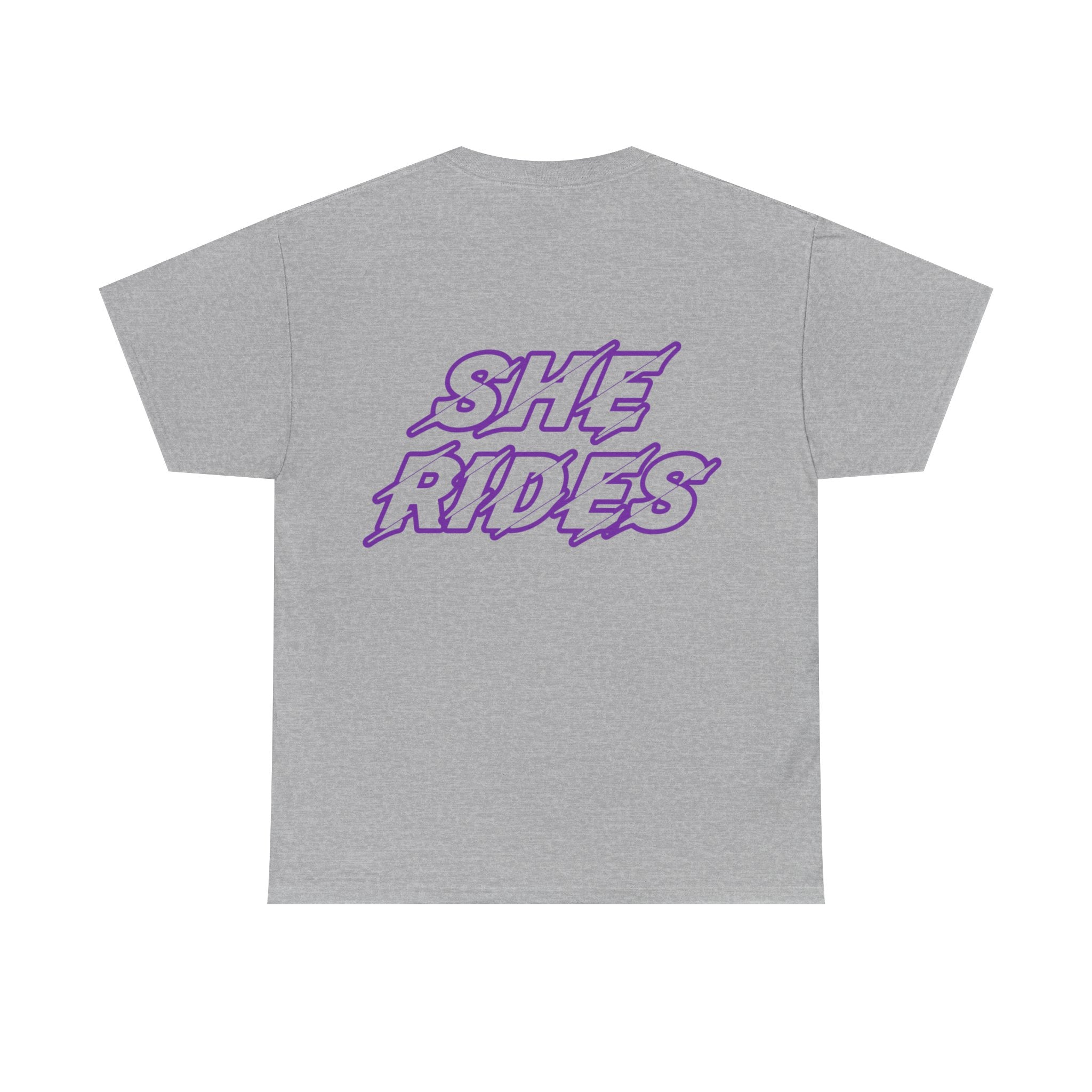 She Rides original T-shirt Paars