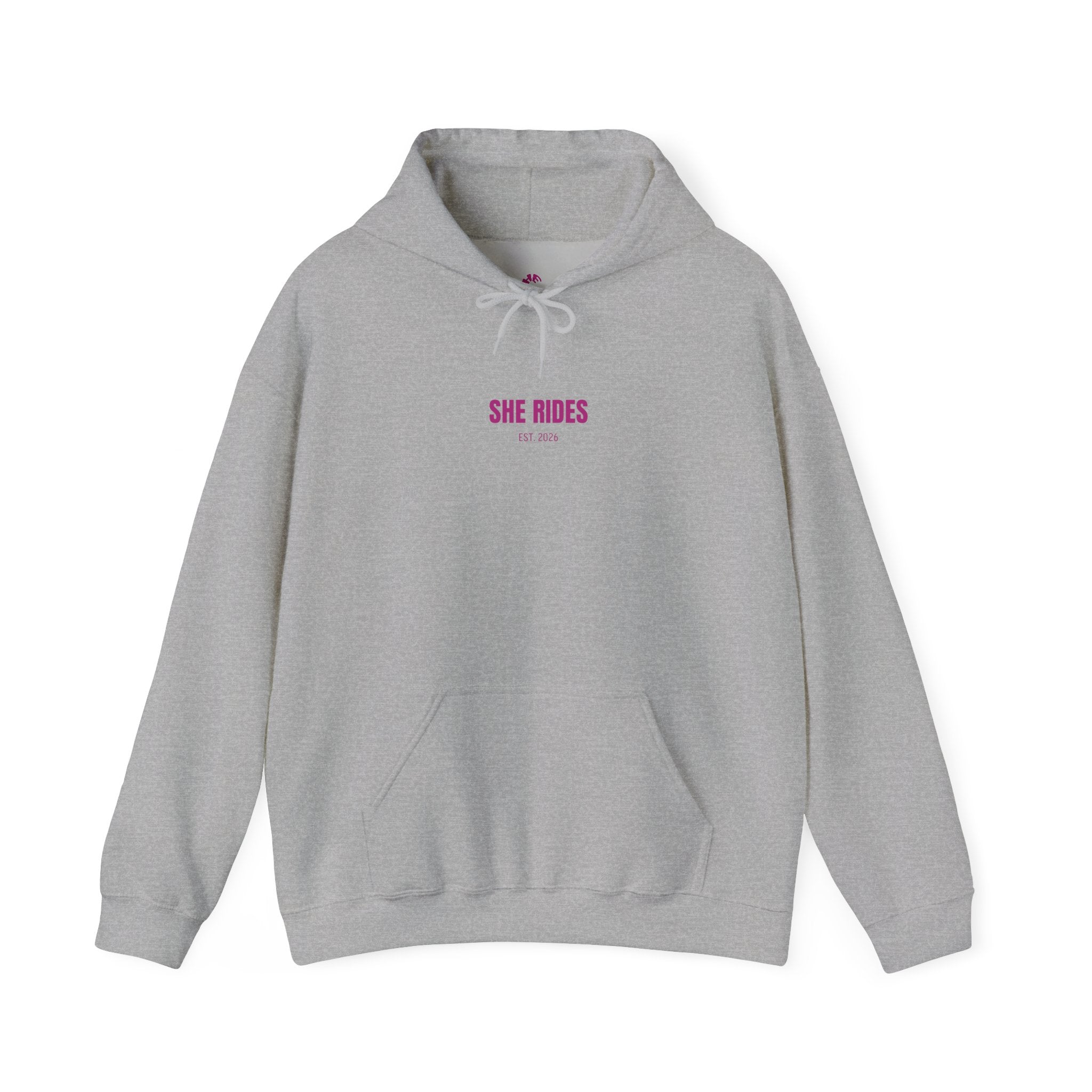 She Rides Basic Hoodie Roze