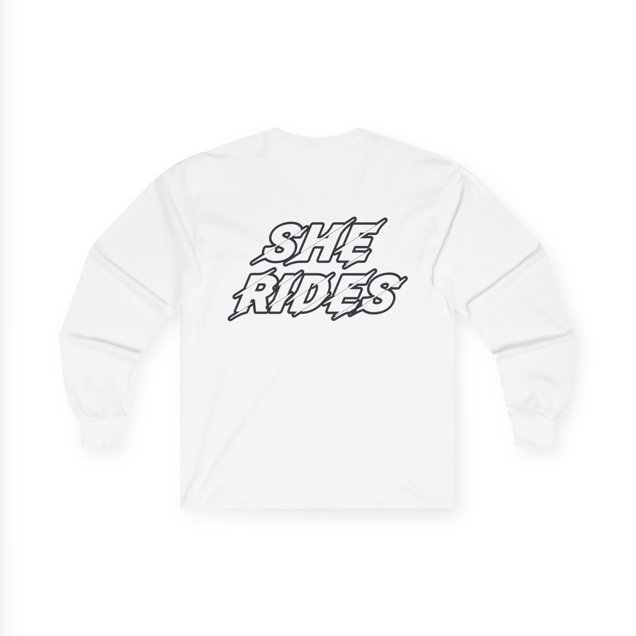 She Rides Long Sleeve Zwart&Wit