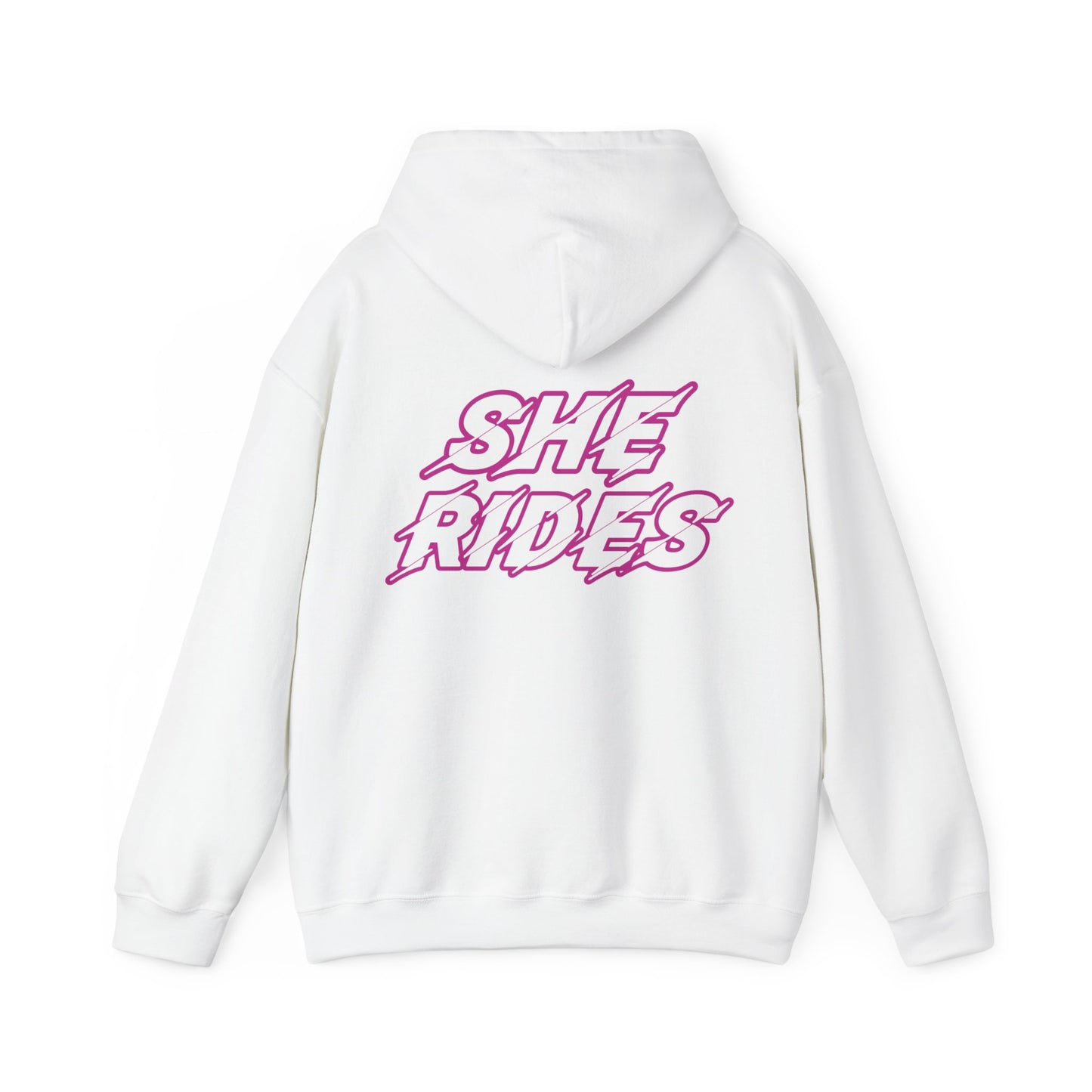 She Rides Original Hoodie Roze//Bikergirl Hoodie