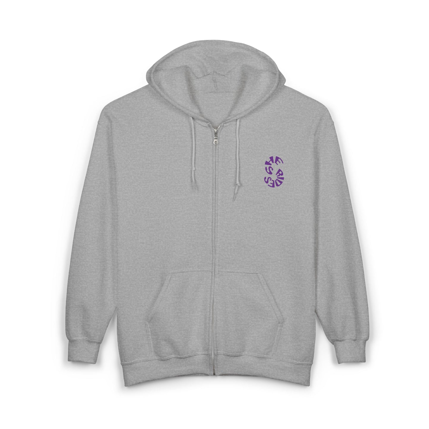 She Rides Vest Paars//Bikergirl Zip Hoodie