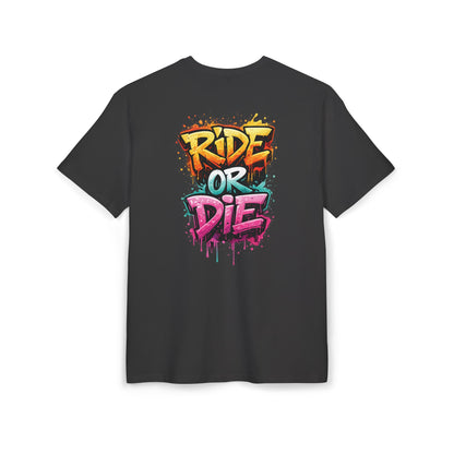She Rides RideOrDie Oversized T-shirt //Bikergirl T-shirt